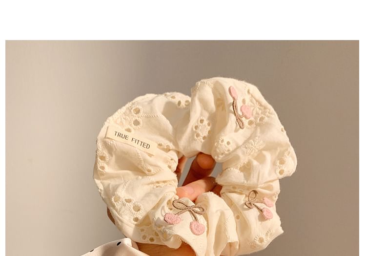 Cherry Applique Designs) Polka (Various Scrunchie / Dot