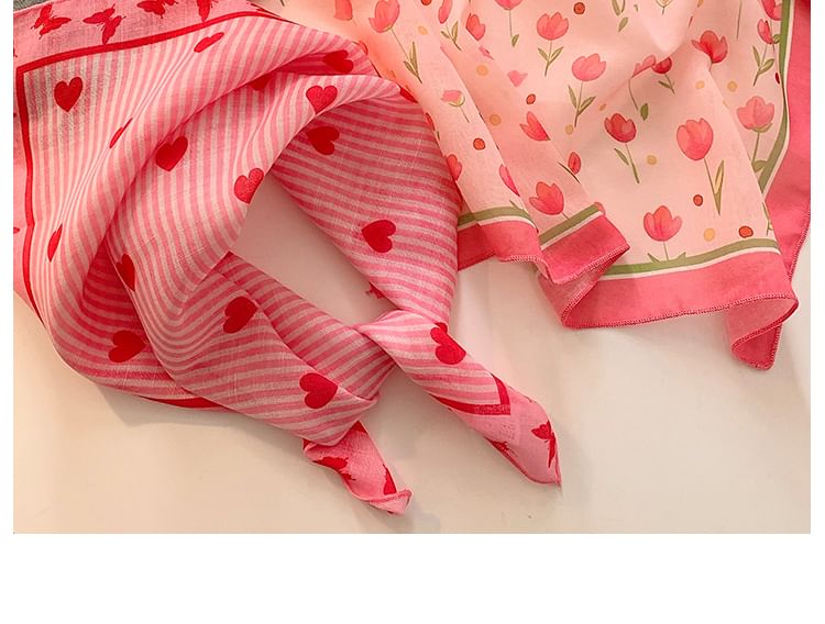 Print Cotton Linen Head Designs) Scarf (Various