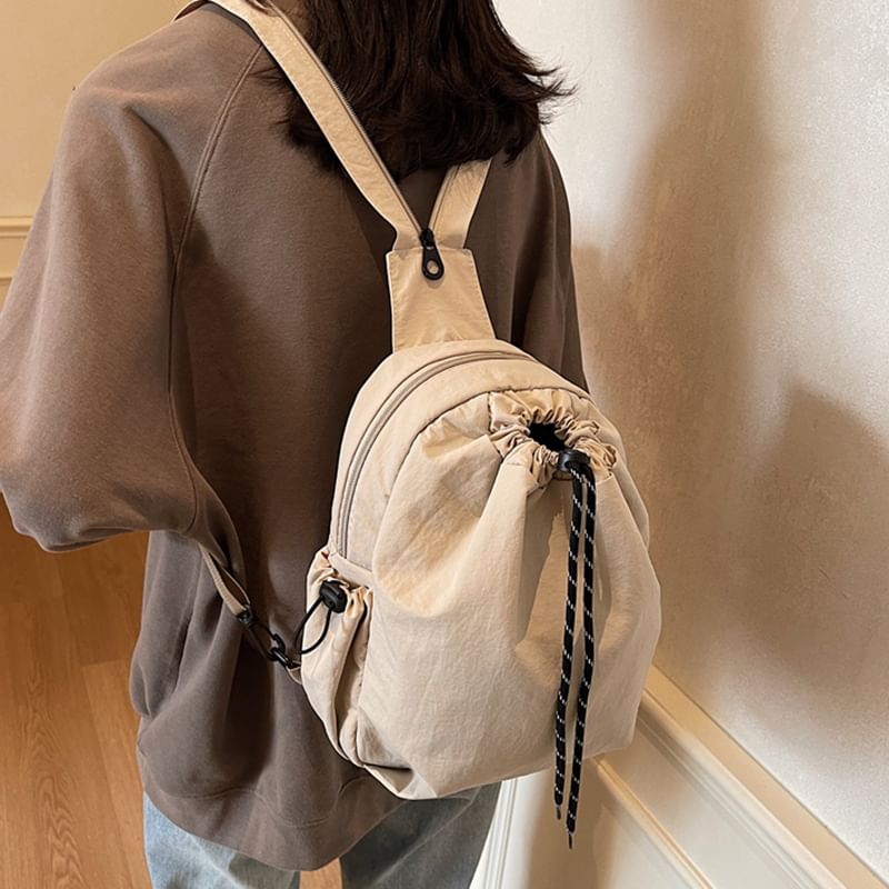 Multi-Pocket Backpack Drawstring