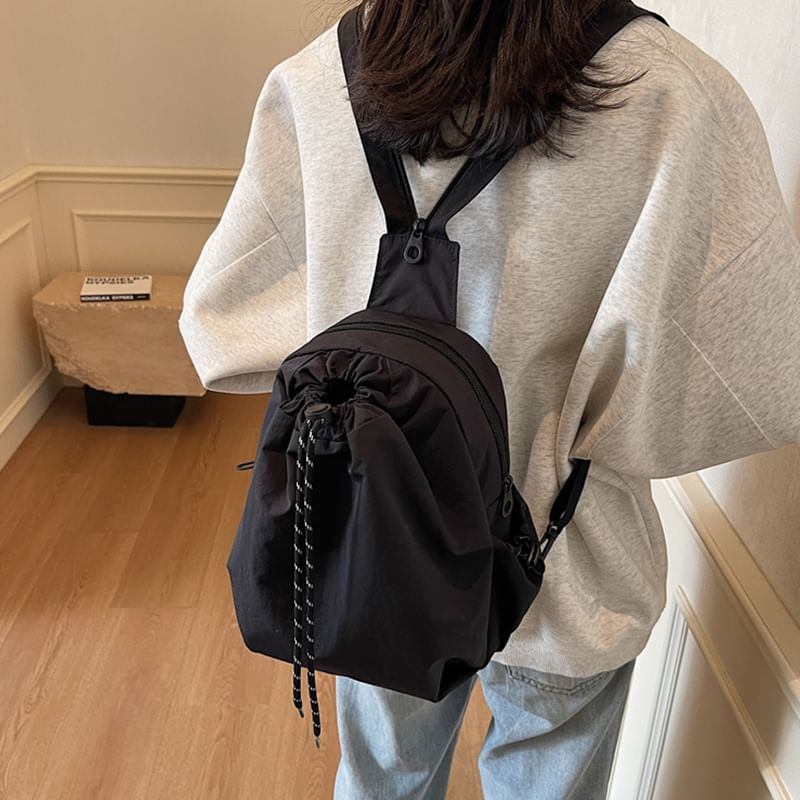 Multi-Pocket Backpack Drawstring