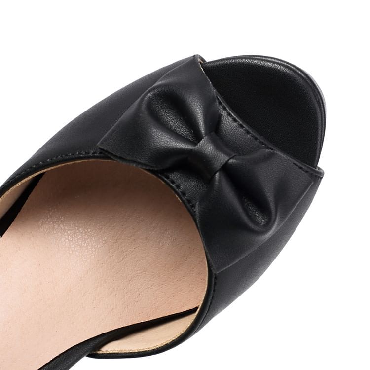 Bow Heel Detail Sandals High