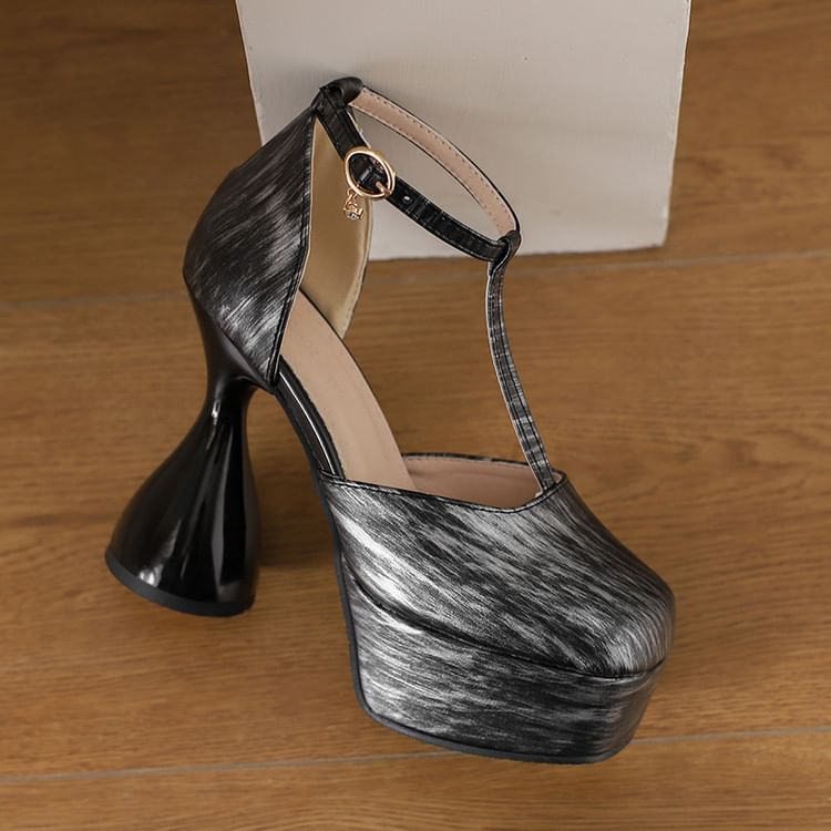 Heel Chunky Platform D'Orsay Sandals