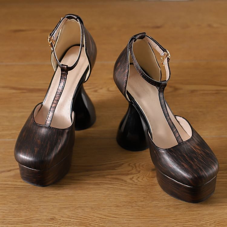 Heel Chunky Platform D'Orsay Sandals