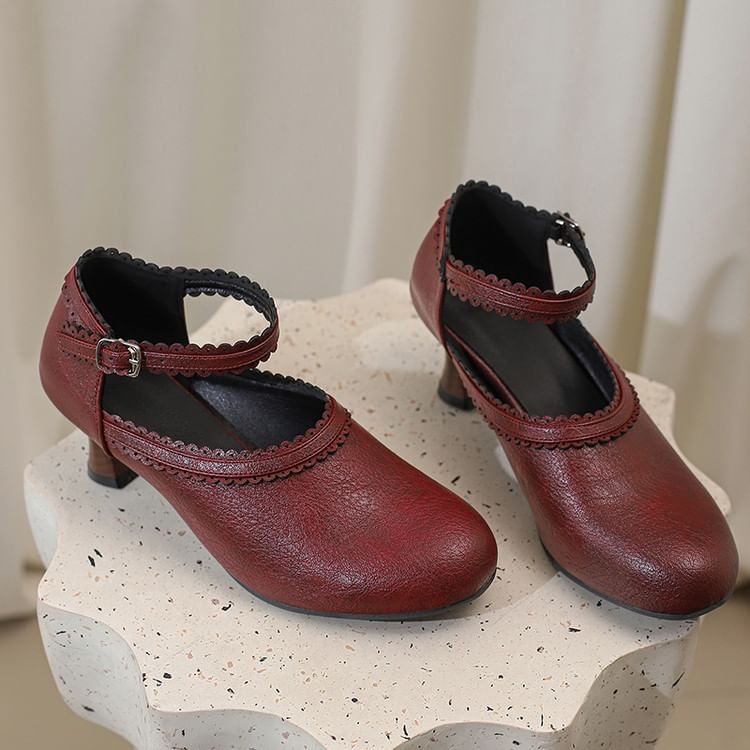 Pumps Jane Low Heel Plain Mary