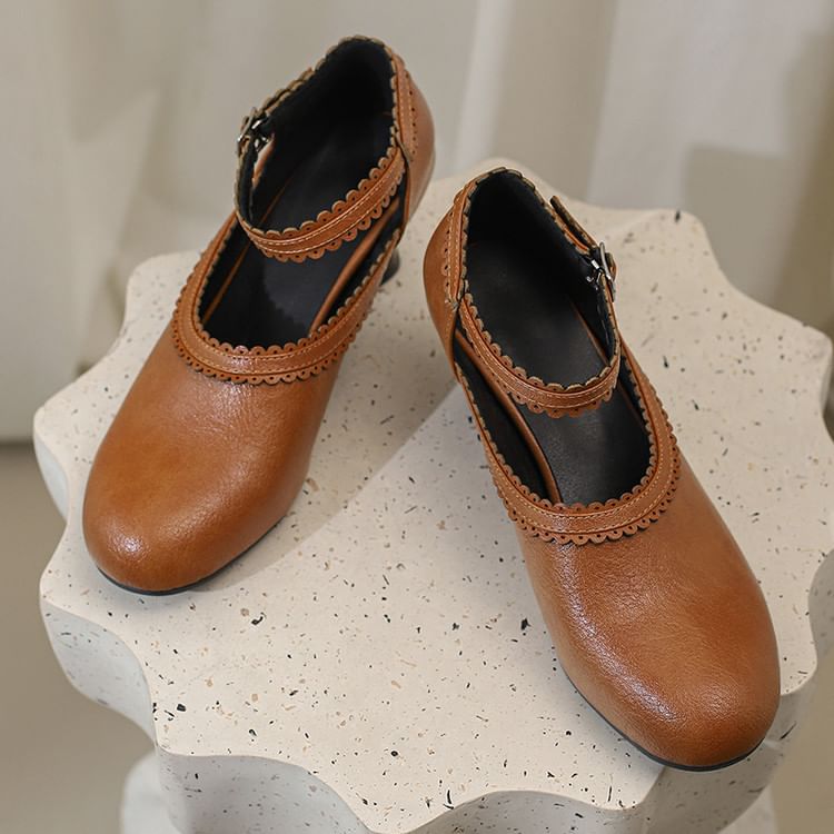 Pumps Jane Low Heel Plain Mary