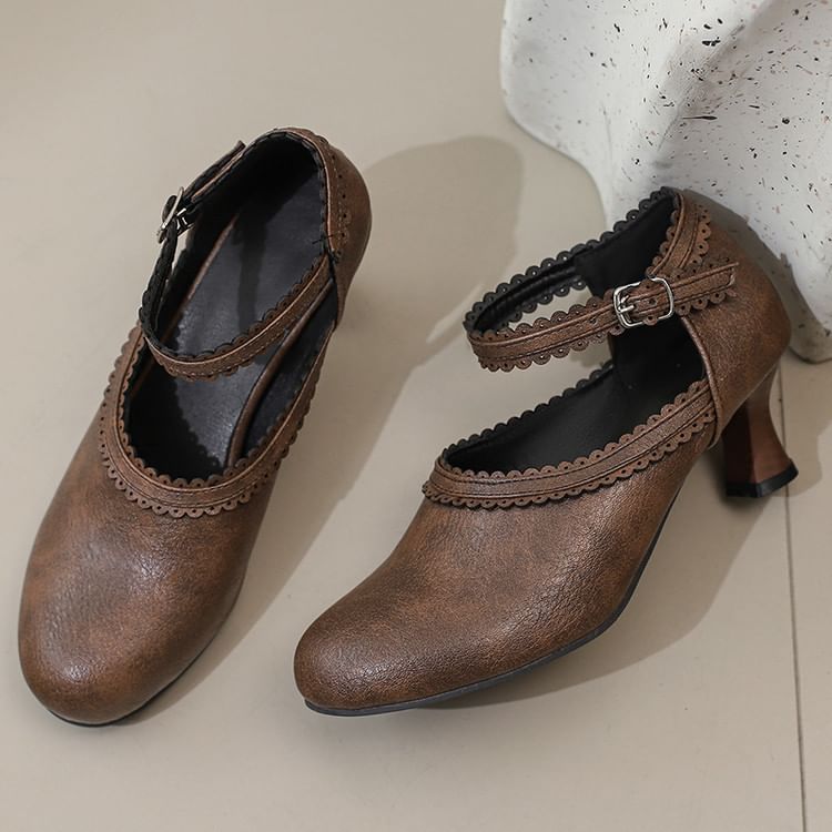 Pumps Jane Low Heel Plain Mary