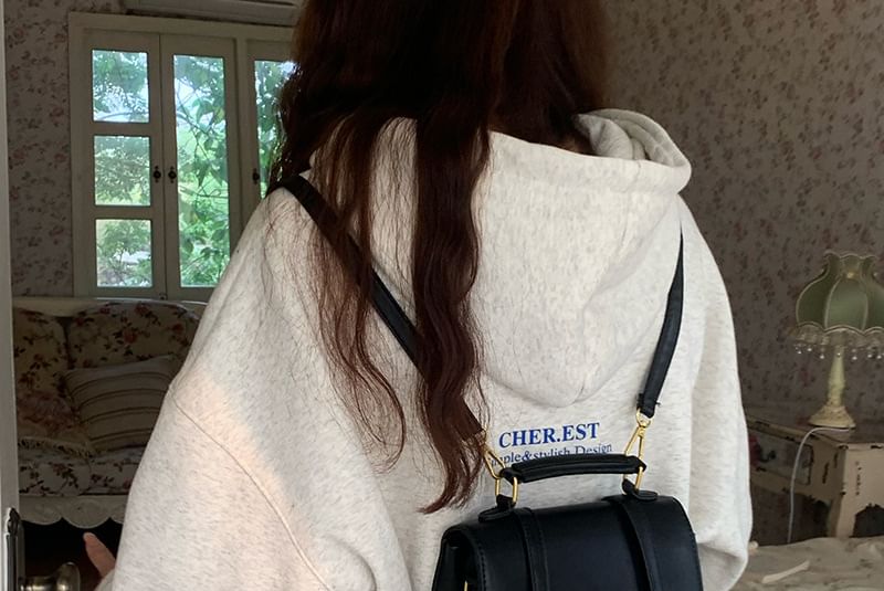 Leather Faux Backpack Plain Flap