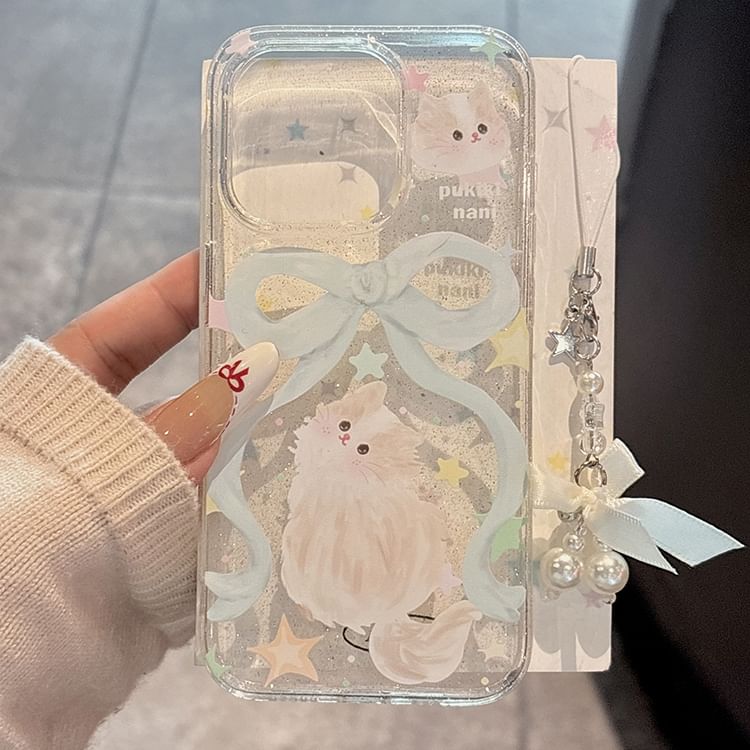 Phone Ribbon Case Cat