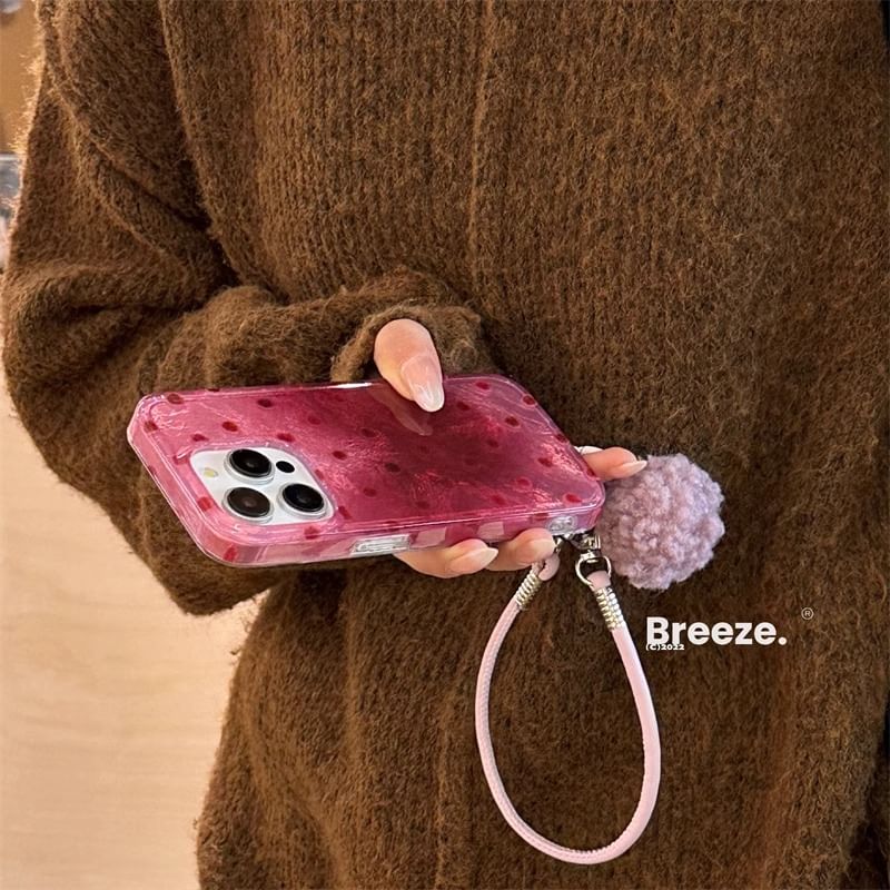 Strap Polka Case Set Phone Dot /