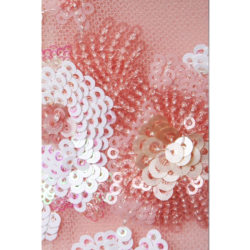 Evening Gown A-Line Sequined Off-Shoulder