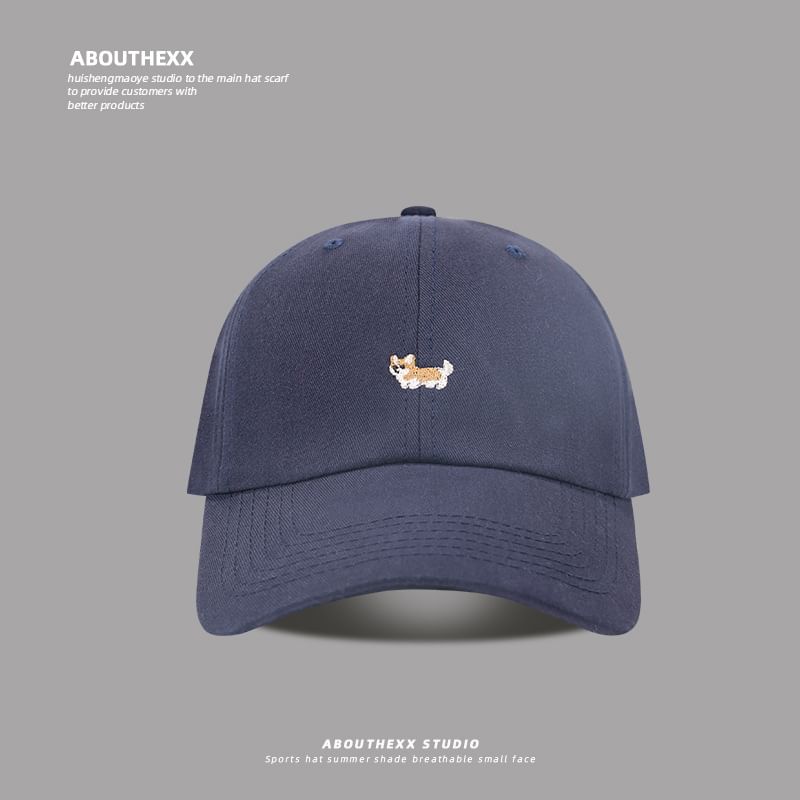 Cap Embroidered Corgi Baseball