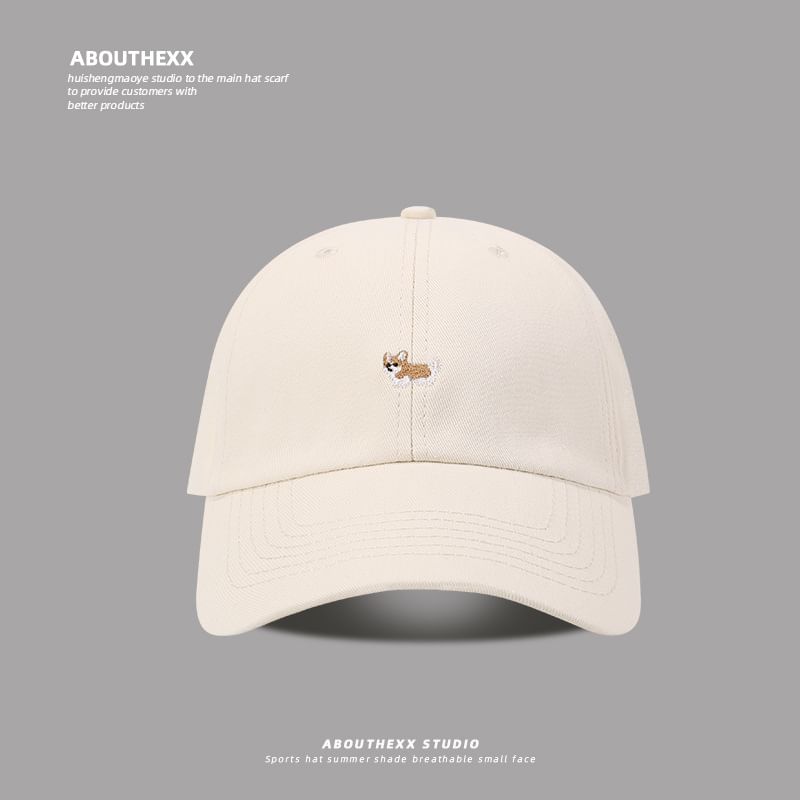 Cap Embroidered Corgi Baseball