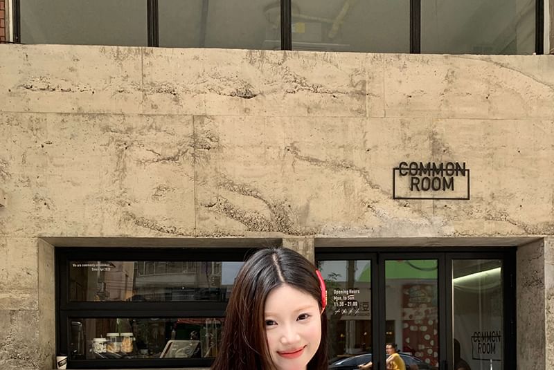 Neck Short Henley Tee Plain Sleeve