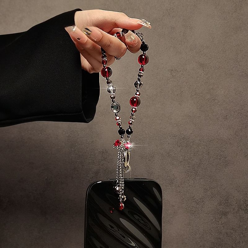 Strap Bow Phone Crystal Faux