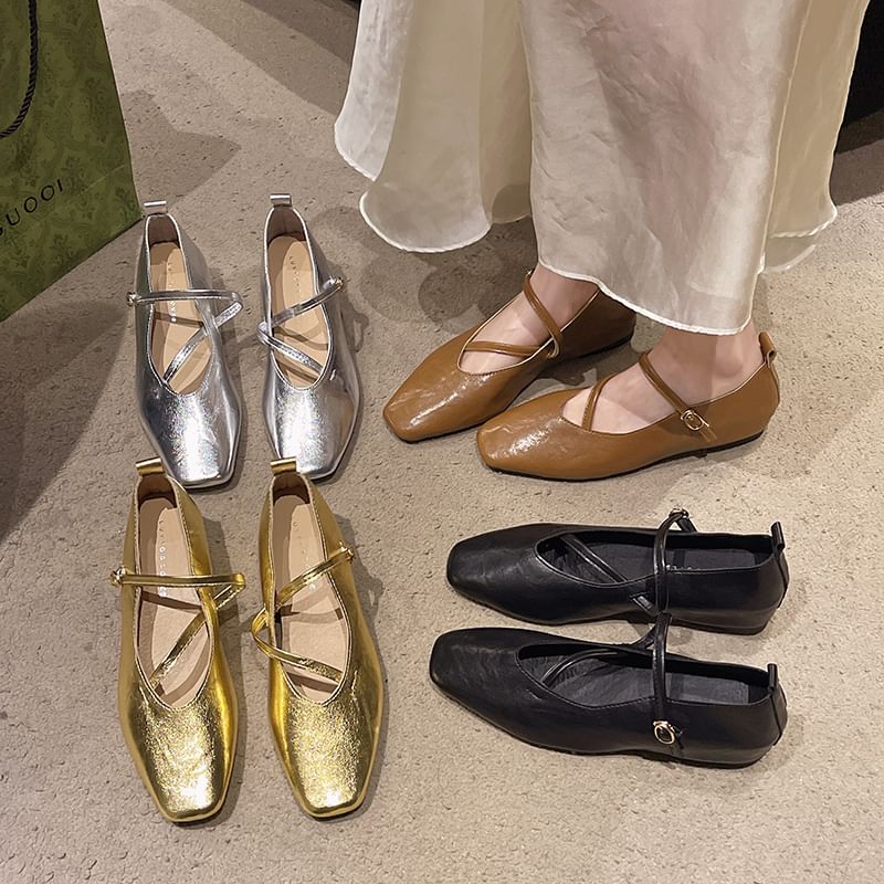 Square Mary Hidden Jane Wedge Pumps Toe