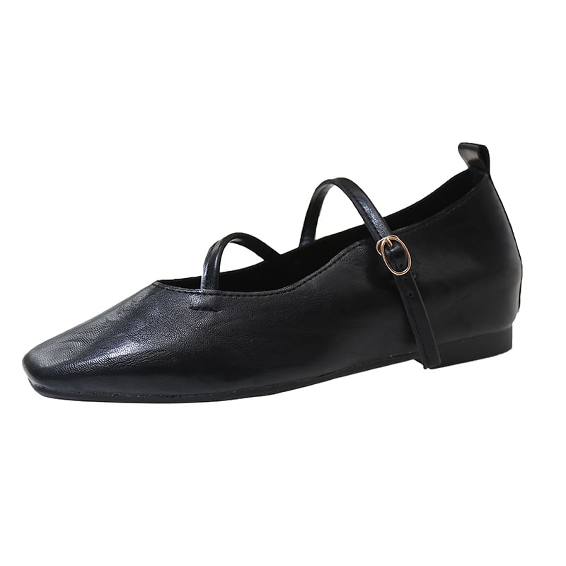 Square Mary Hidden Jane Wedge Pumps Toe