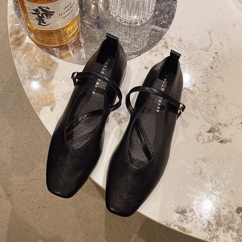 Square Mary Hidden Jane Wedge Pumps Toe