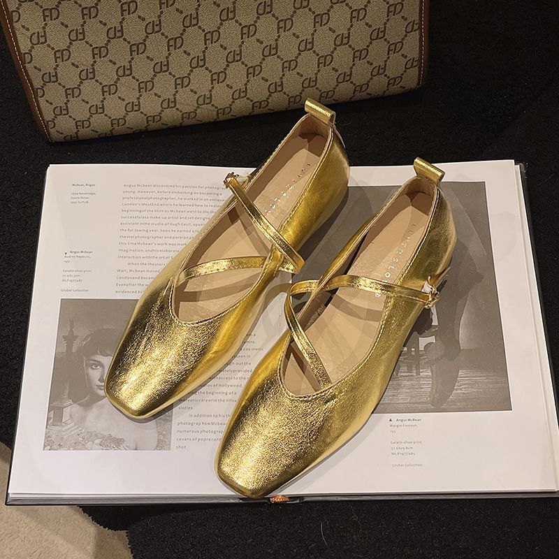 Square Mary Hidden Jane Wedge Pumps Toe