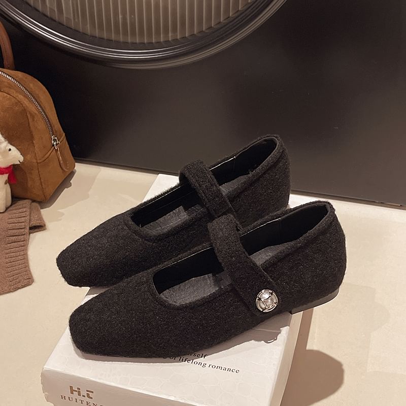 Toe Pumps Hidden Wedge Square Jane Mary