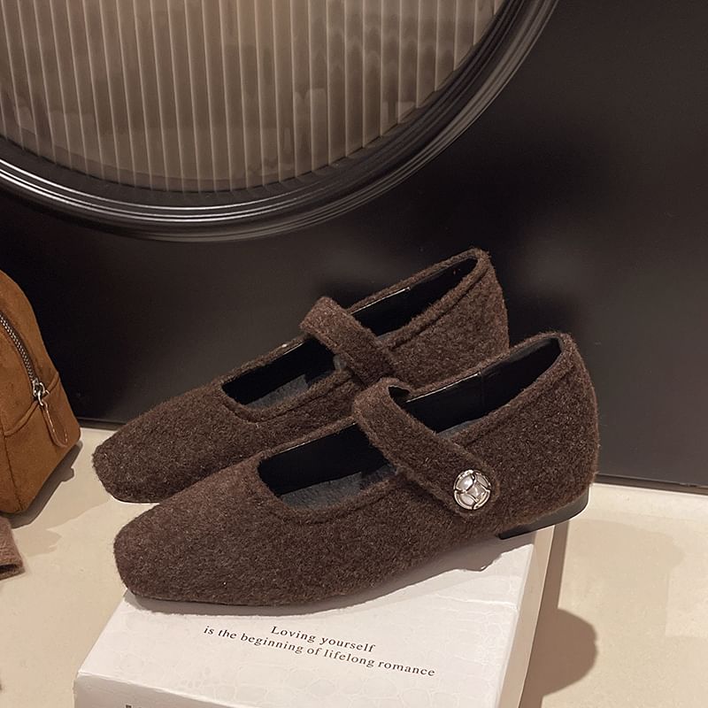 Toe Pumps Hidden Wedge Square Jane Mary