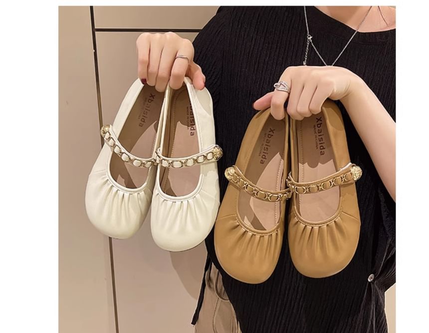 Ruched Mary Flats Jane
