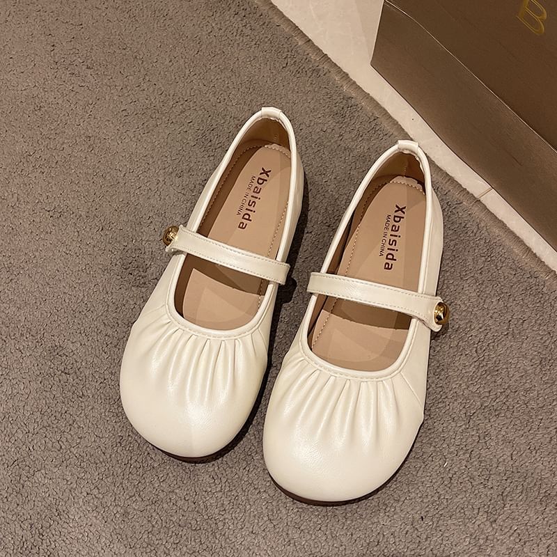 Mary Flats Ruched Jane