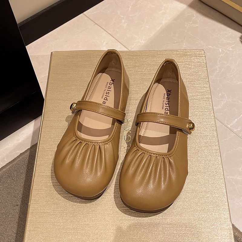 Mary Flats Ruched Jane