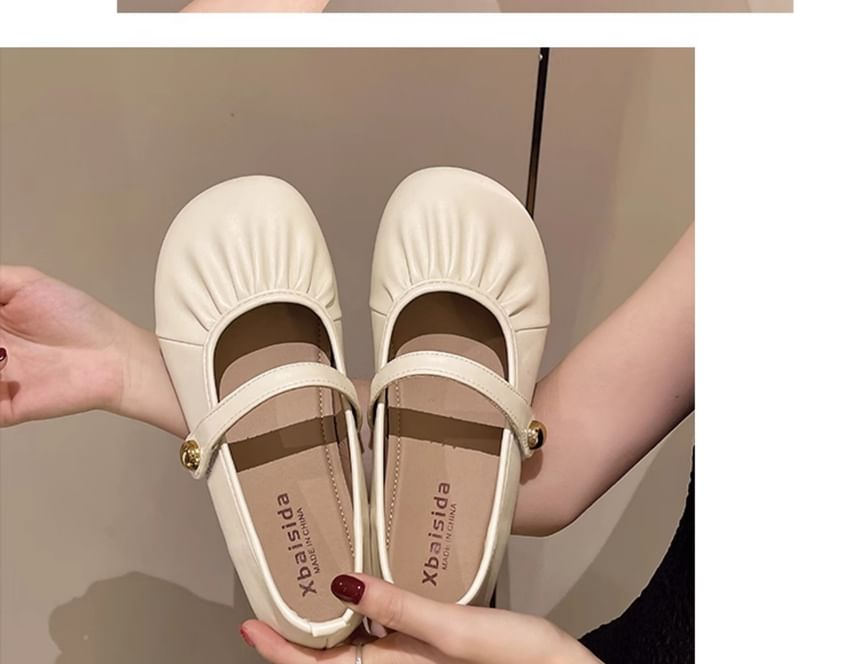 Mary Flats Ruched Jane