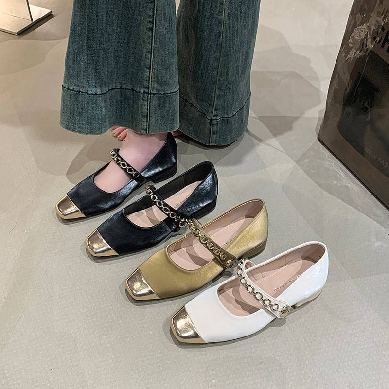 Square Pumps Toe Mary Jane Cap