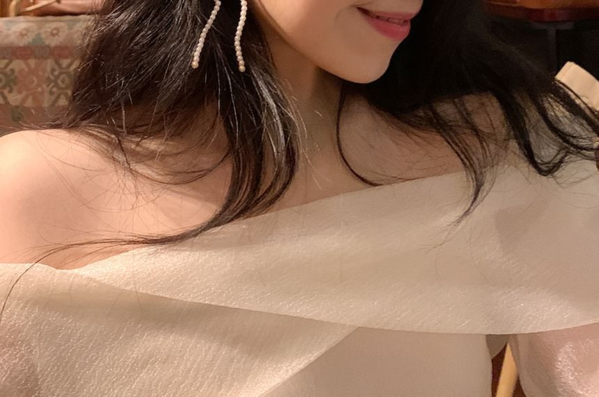 Stud 925 Sterling Beaded Silver Bow Earring