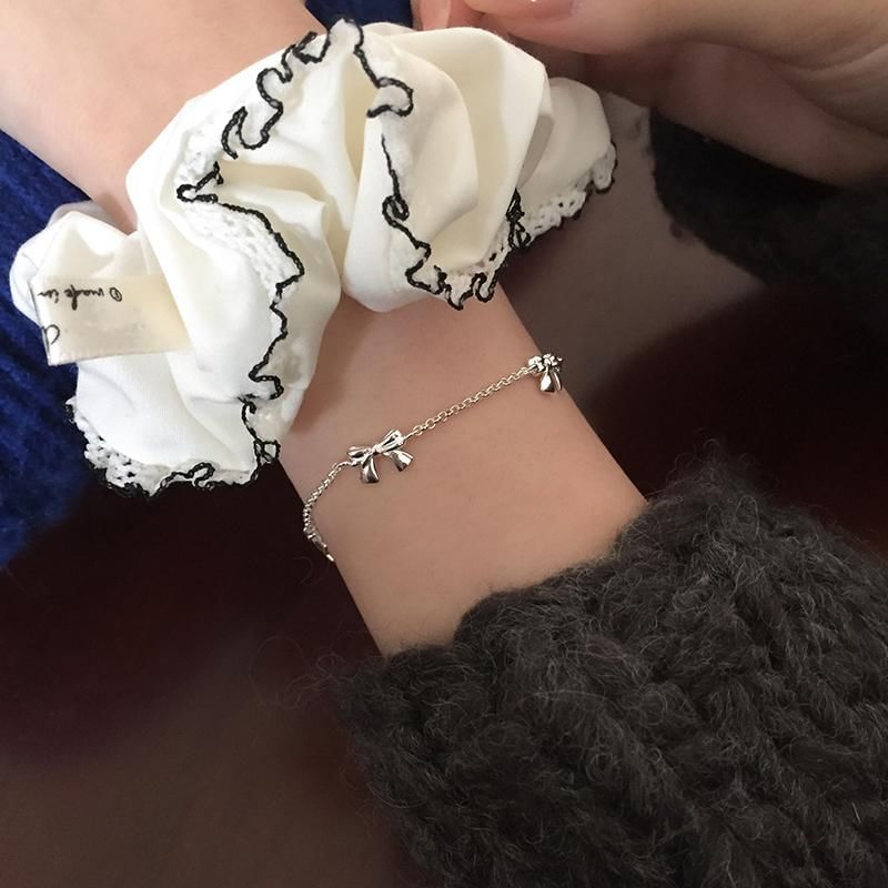 String / Silver Bracelet 925 Bow Sterling