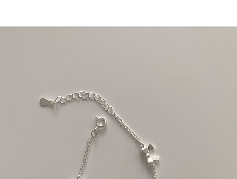 String / Silver Bracelet 925 Bow Sterling