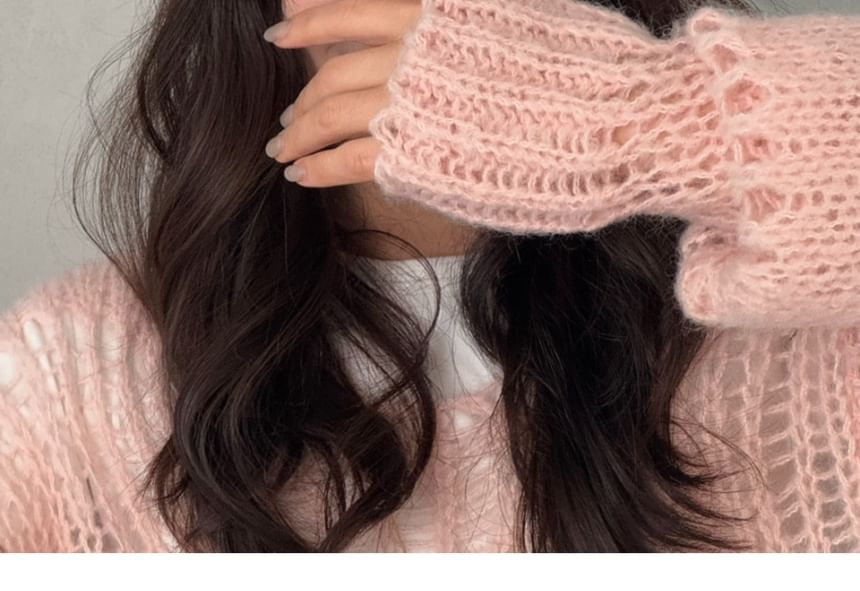 Hair Heart Fluffy Clip Set