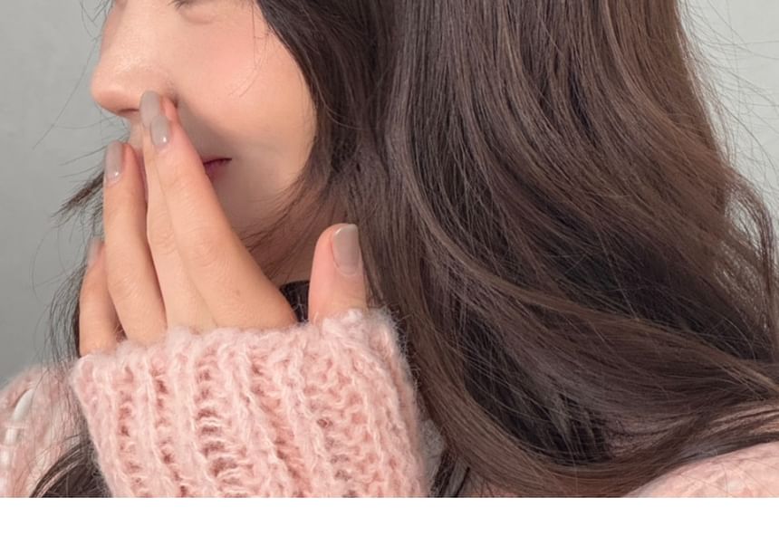 Hair Heart Fluffy Clip Set