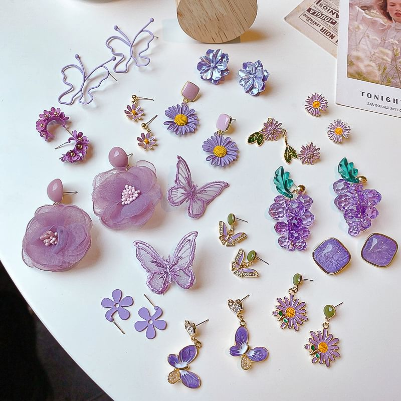 Butterfly / Stud Drop (Various Designs) Flower Earring