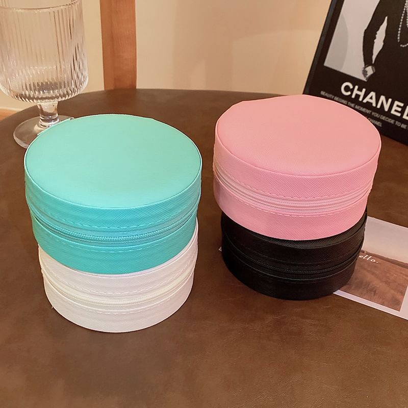 Jewelry Plain Storage Box Round
