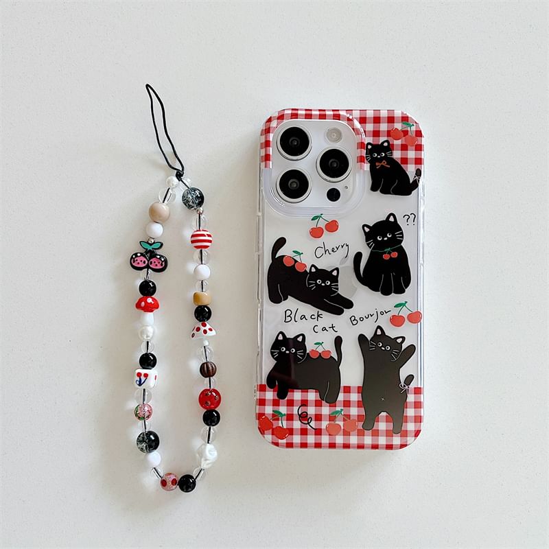 Case Set Strap Phone Cat /