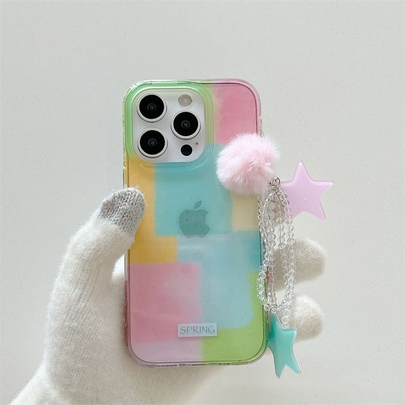 / Phone Color Strap Set Case Block