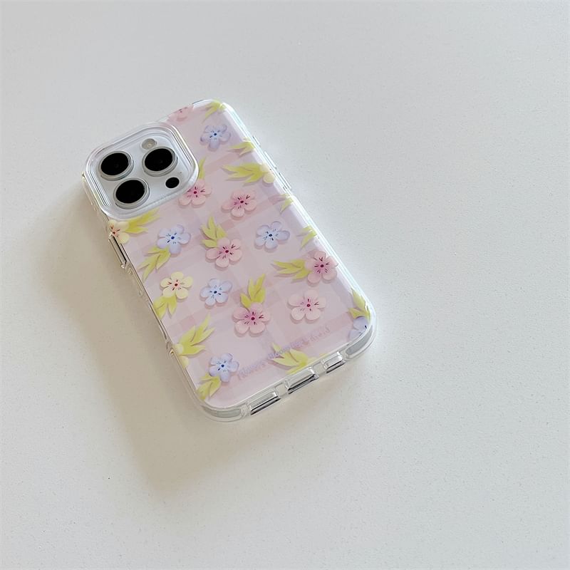 Case Floral / Strap Set Phone
