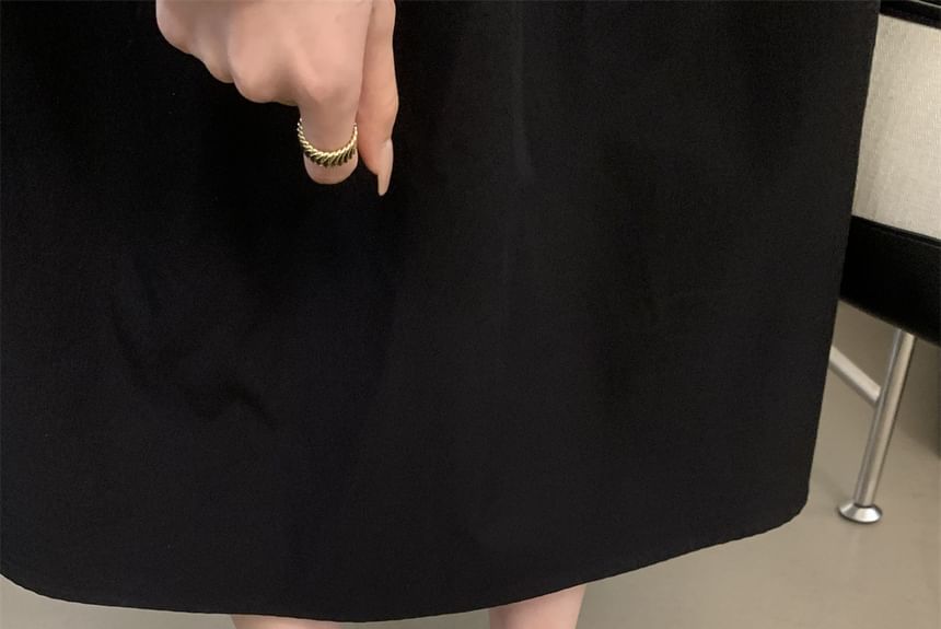 Sneakers Lace-Up Tone Leather Faux Two