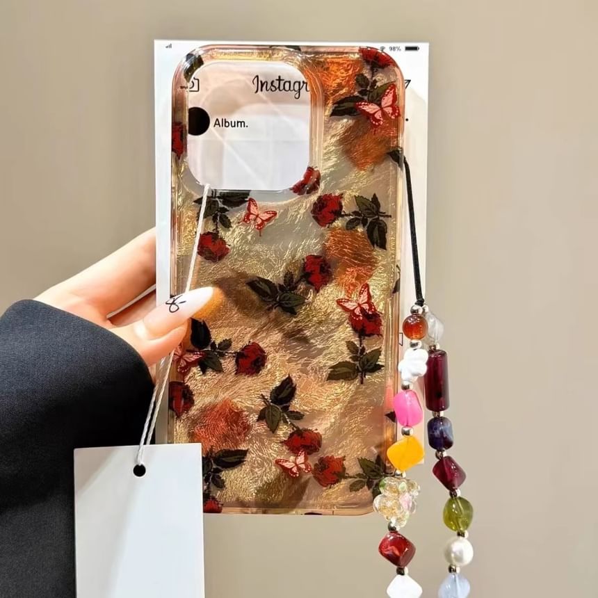 with Phone Case Leaf Strap