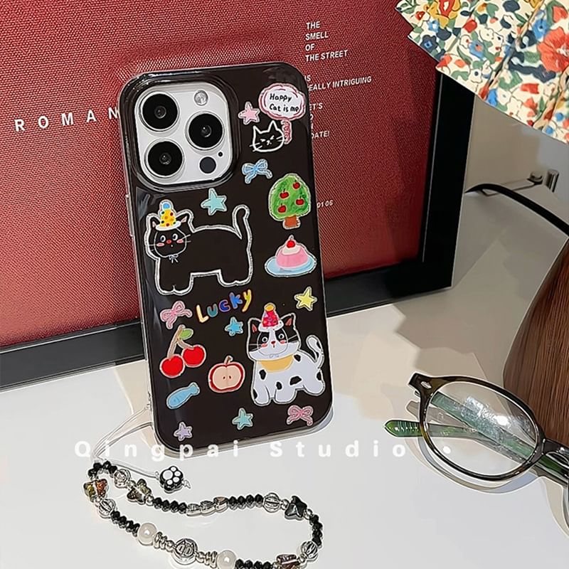 with Case Phone Strap Cat