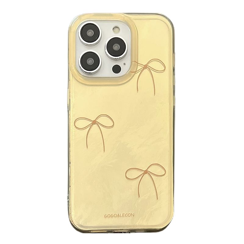with Case Phone Dog Strap Charm Bow