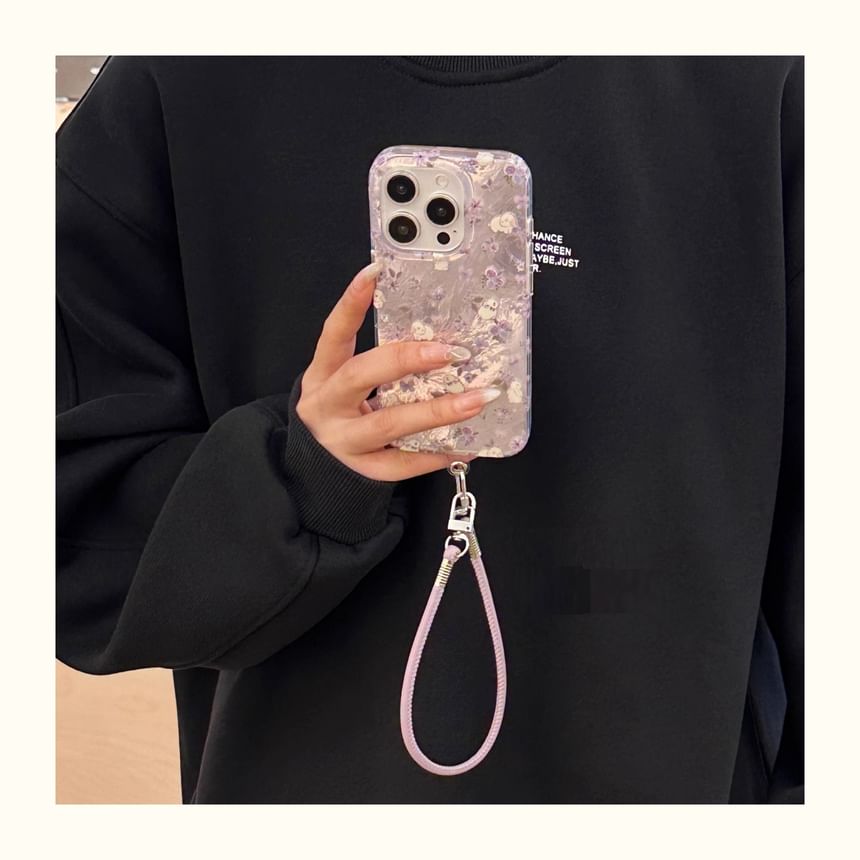 Case Floral Phone Strap with