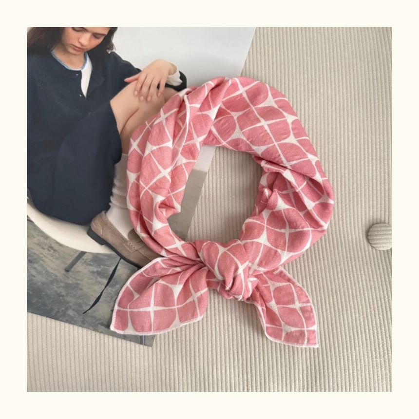 Floral Scarf Square Print