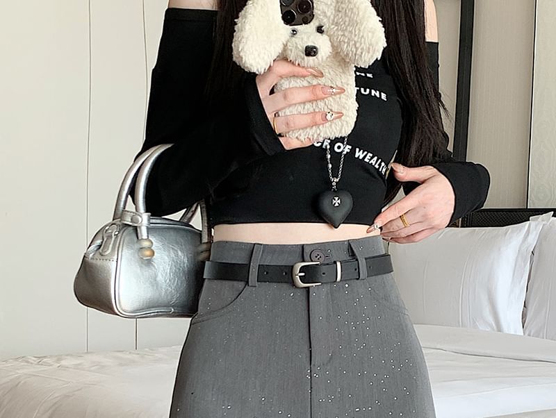 High Mini Skirt A-Line Waist Sequin