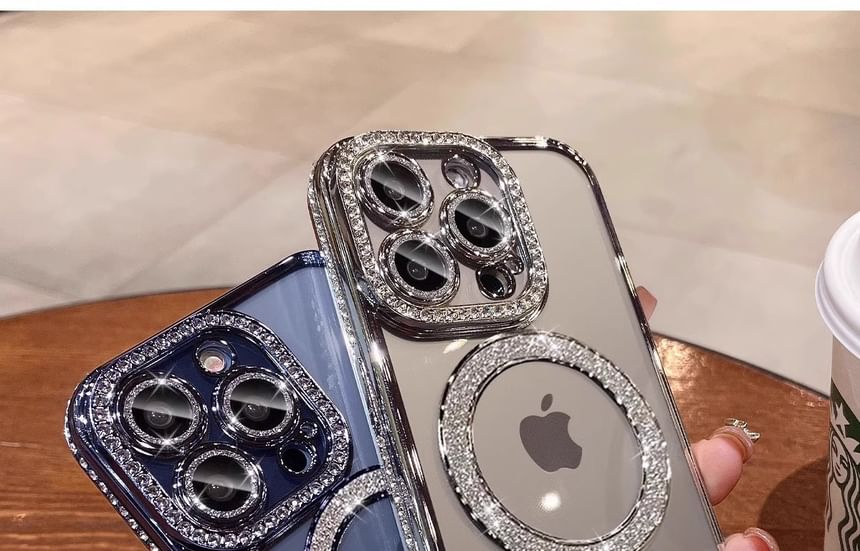 Case (Compatible Magnetic Phone MagSafe) with Embellished