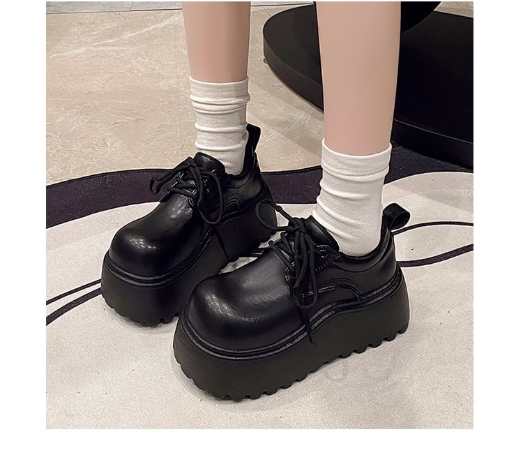 Platform Lace-Up Shoes Derby