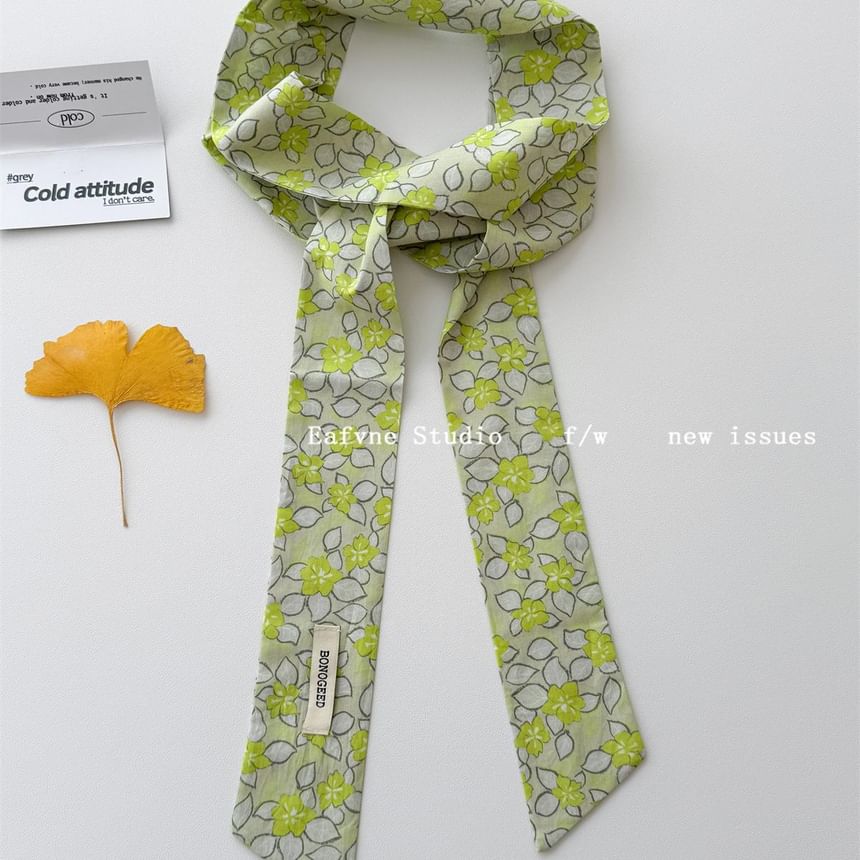 Tie Hair Scarf Patterned