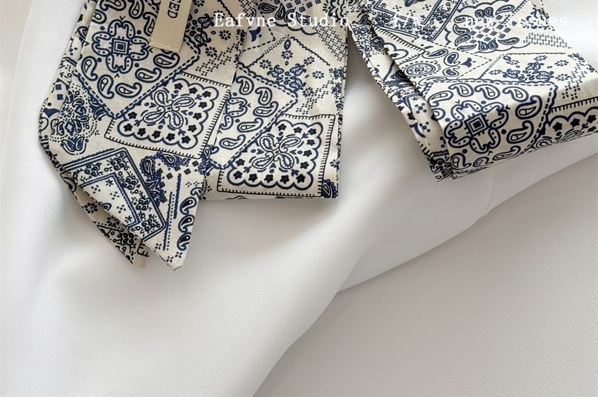 Tie Hair Scarf Patterned